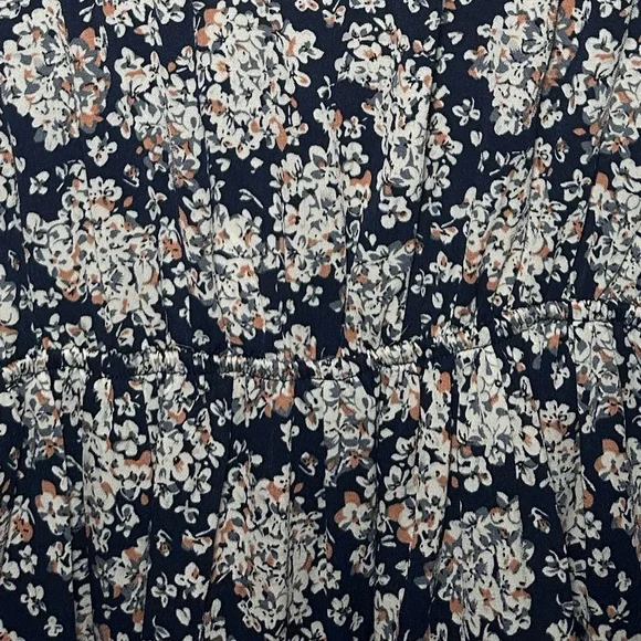 VICI Posy Floral Front Knot Tie Tiered Mini Blue Size Medium Women Dress - Picture 9 of 10